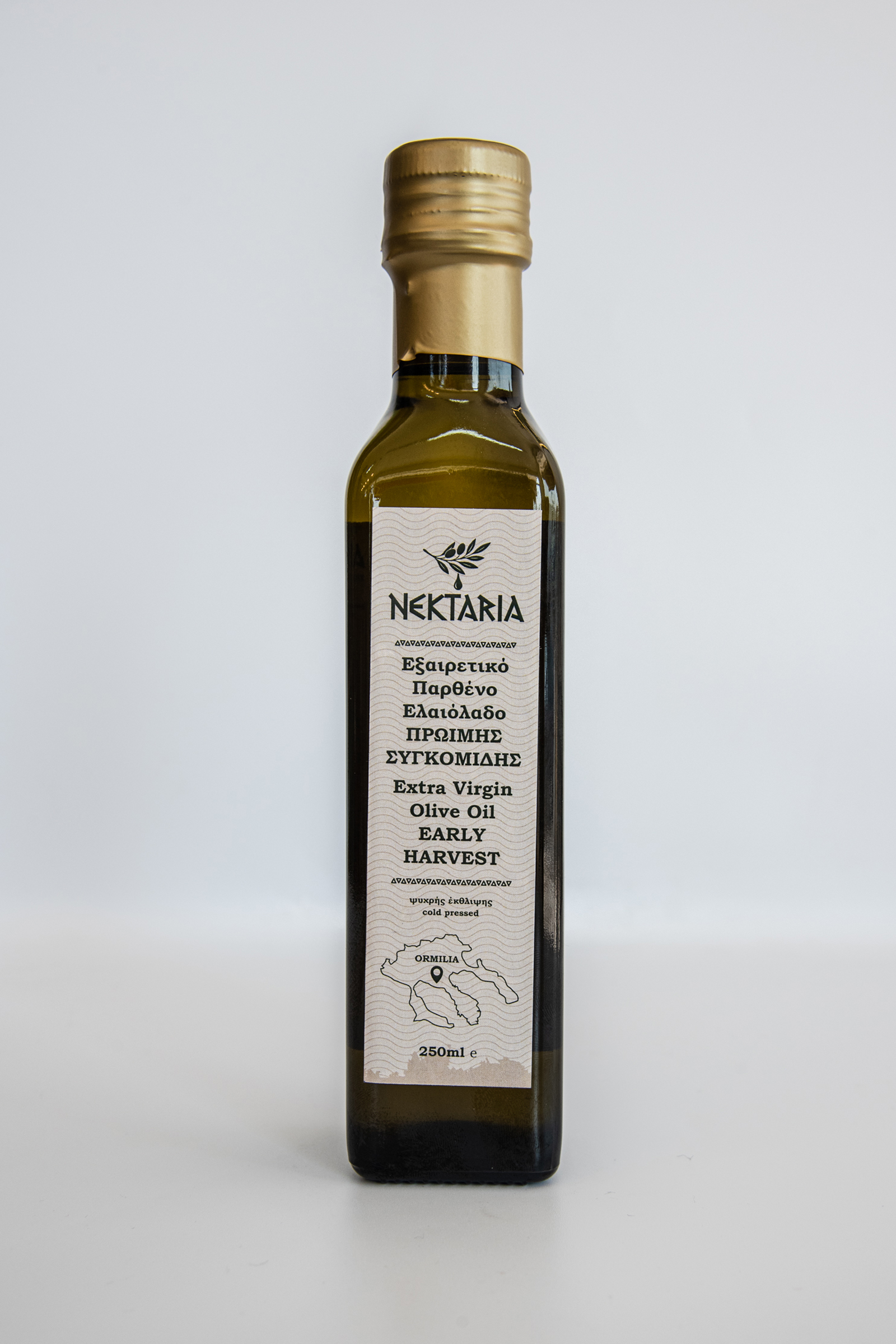 Nektaria Early Harvest Extra Virgin Olive Oil 250ml (Glass Bottle)