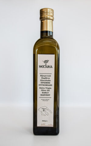 Nektaria Early Harvest Extra Virgin Olive Oil 500ml (Glass Bottle)