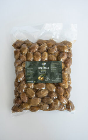 Nektaria Natural Green Olives 1kg (Vacuum Pack)